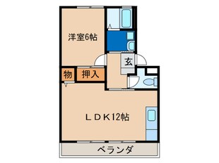 グランドハイツ木屋瀬の物件間取画像